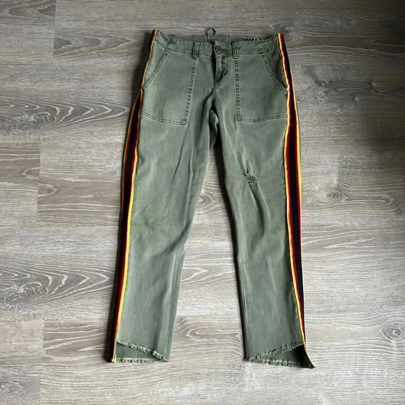 Pam & Gela Side Stripe Pants Militia - Picture 3 of 13